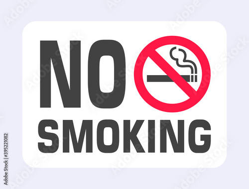 No smoking sign. Forbidden sign icon isolated on black background vector illustration. White cigarette, smoke and prohibition circle.