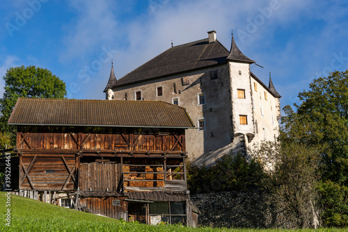 Quadro su tela Ciastel Colz Castle Dolomites