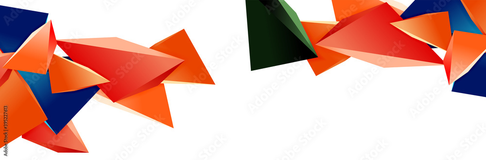Triangle mosaic abstract background, 3d triangular low poly shapes. Geometric vector illustration for covers, banners, flyers and posters and other Triangle mosaic abstract background, 3d triangular low poly shapes. Geometric vector illustration for covers, banners, flyers and posters and other