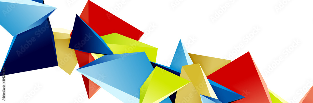Triangle mosaic abstract background, 3d triangular low poly shapes. Geometric vector illustration for covers, banners, flyers and posters and other Triangle mosaic abstract background, 3d triangular low poly shapes. Geometric vector illustration for covers, banners, flyers and posters and other