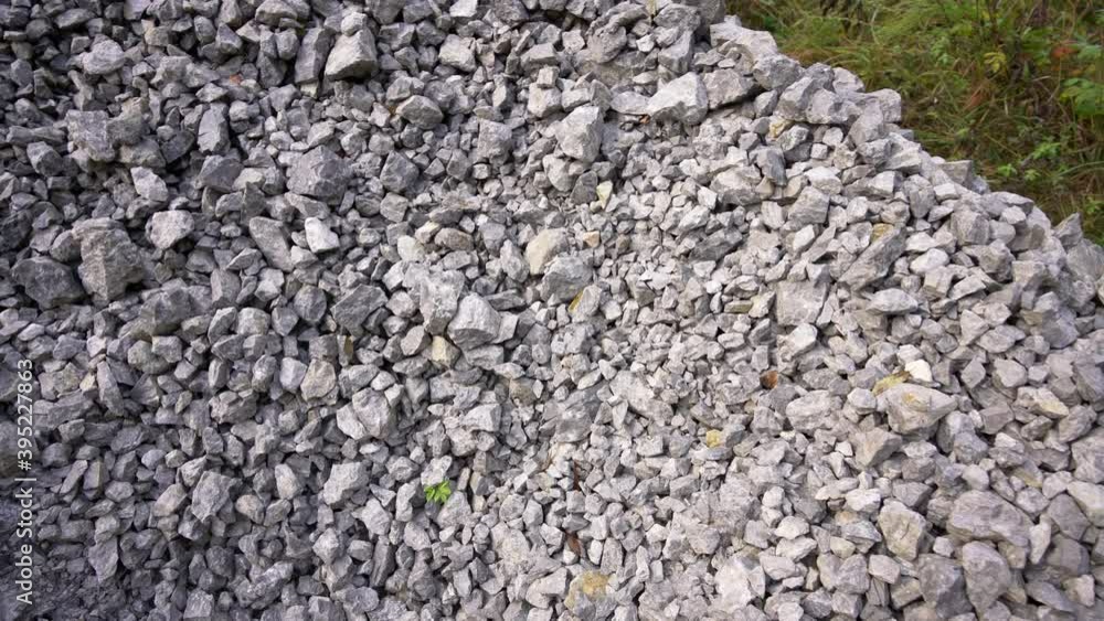 Pile of stones on a building site Pile of stones on a building site