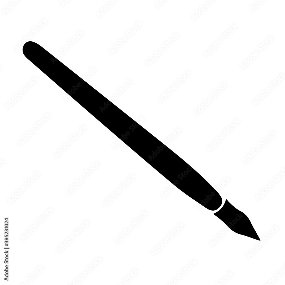 Pencil silhouette on white background. Pencil silhouette on white background.