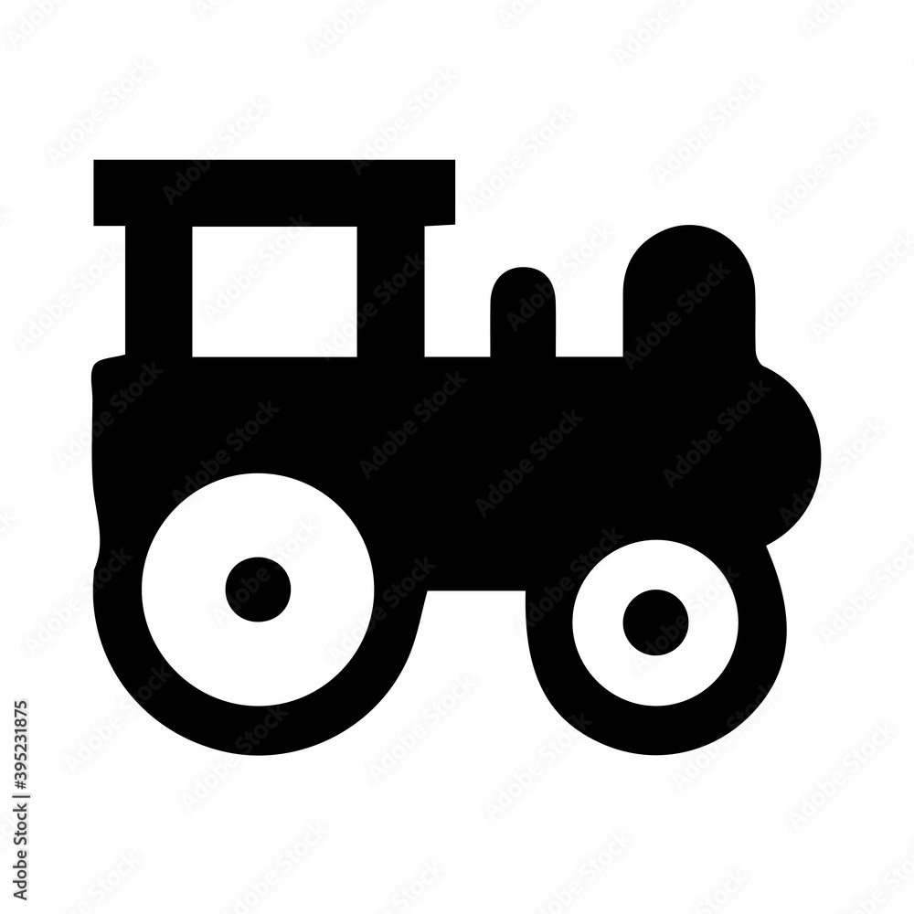 Train silhouette on white background Train silhouette on white background