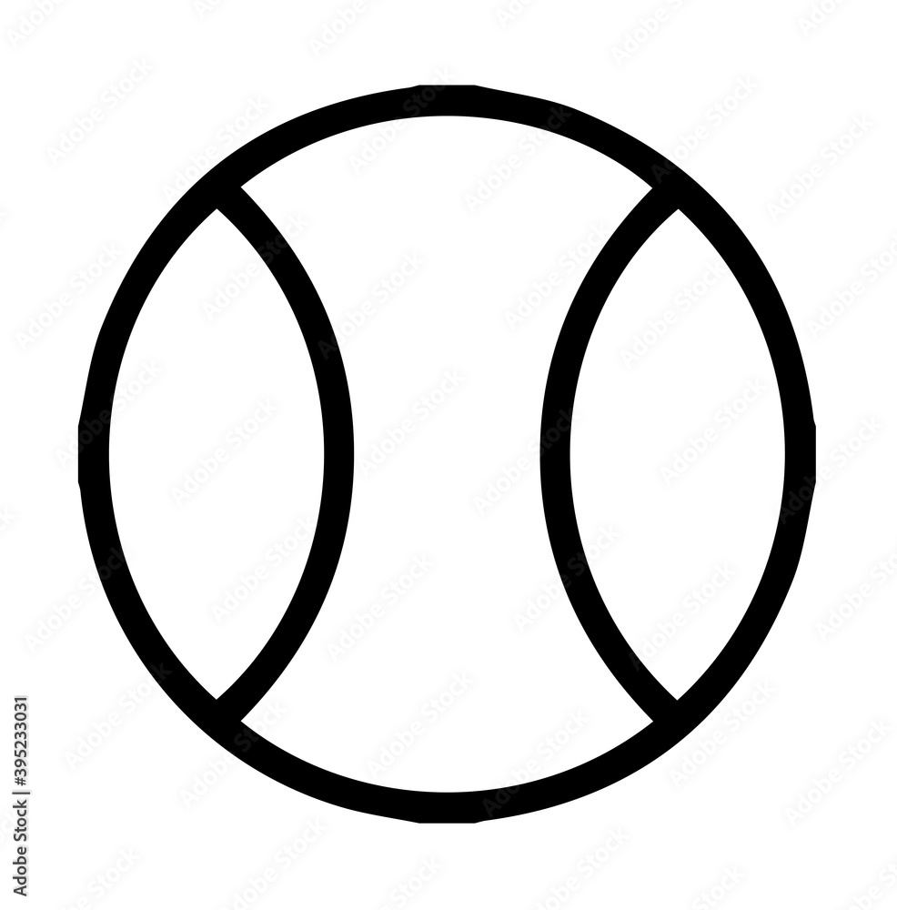 Silhouette of tennis ball over white background Silhouette of tennis ball over white background