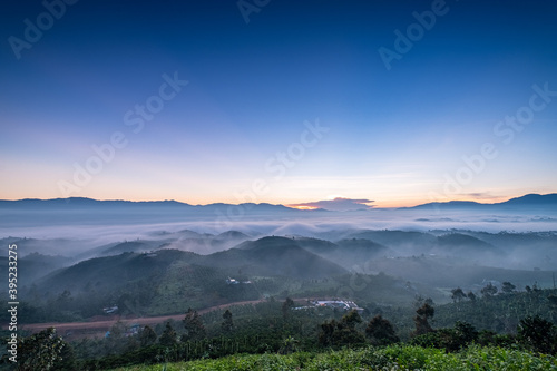 Dawn in the valley Vietnam