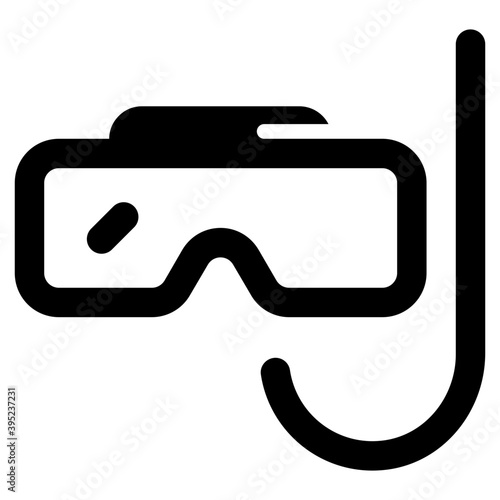 Snorkeling Mask Vector 