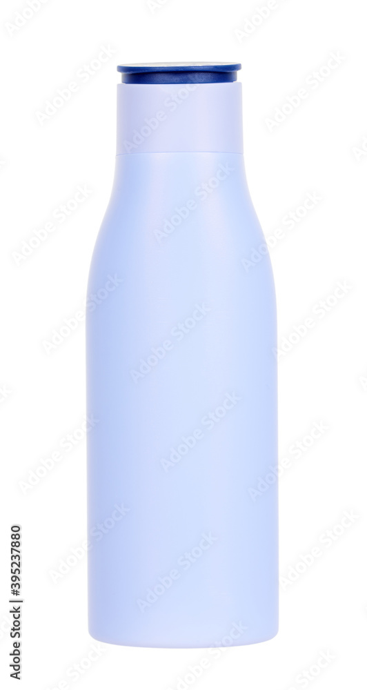 Blue lotion bottle isolated on white background. Blue lotion bottle isolated on white background.