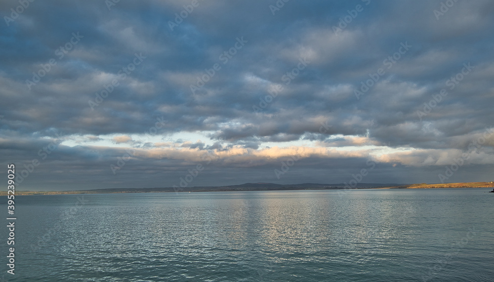 coucher de soleil sur la mer d'iroise