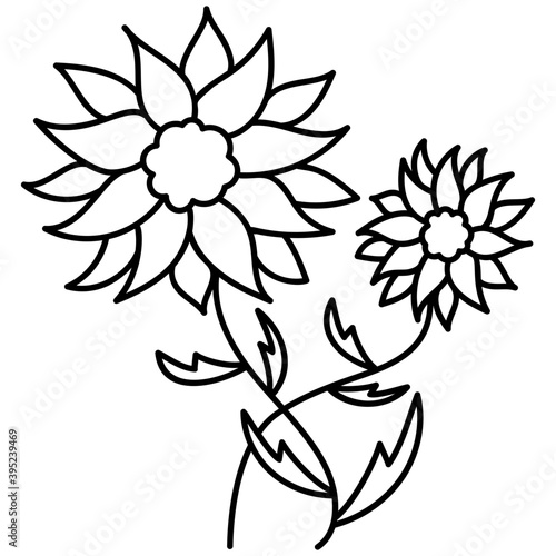 Sunflower Vector Element 