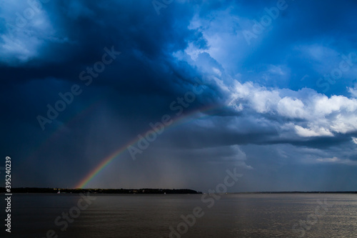 Fototapeta Naklejka Na Ścianę i Meble -  rainbow over the river