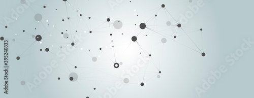 Connect science pattern design. Science technology concept. Space background