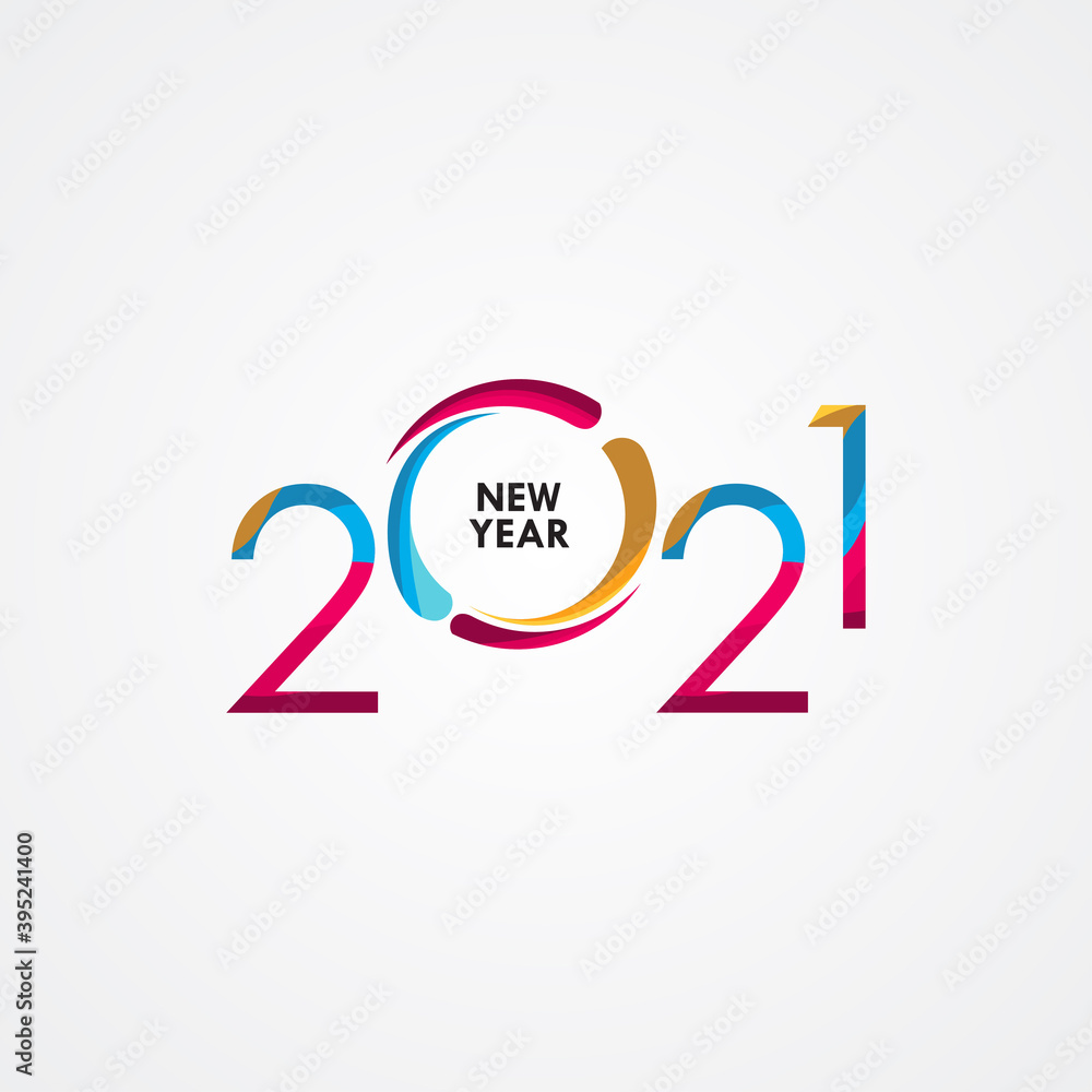 Happy New Years 2021 Celebration Vector Template Design Illustration Happy New Years 2021 Celebration Vector Template Design Illustration