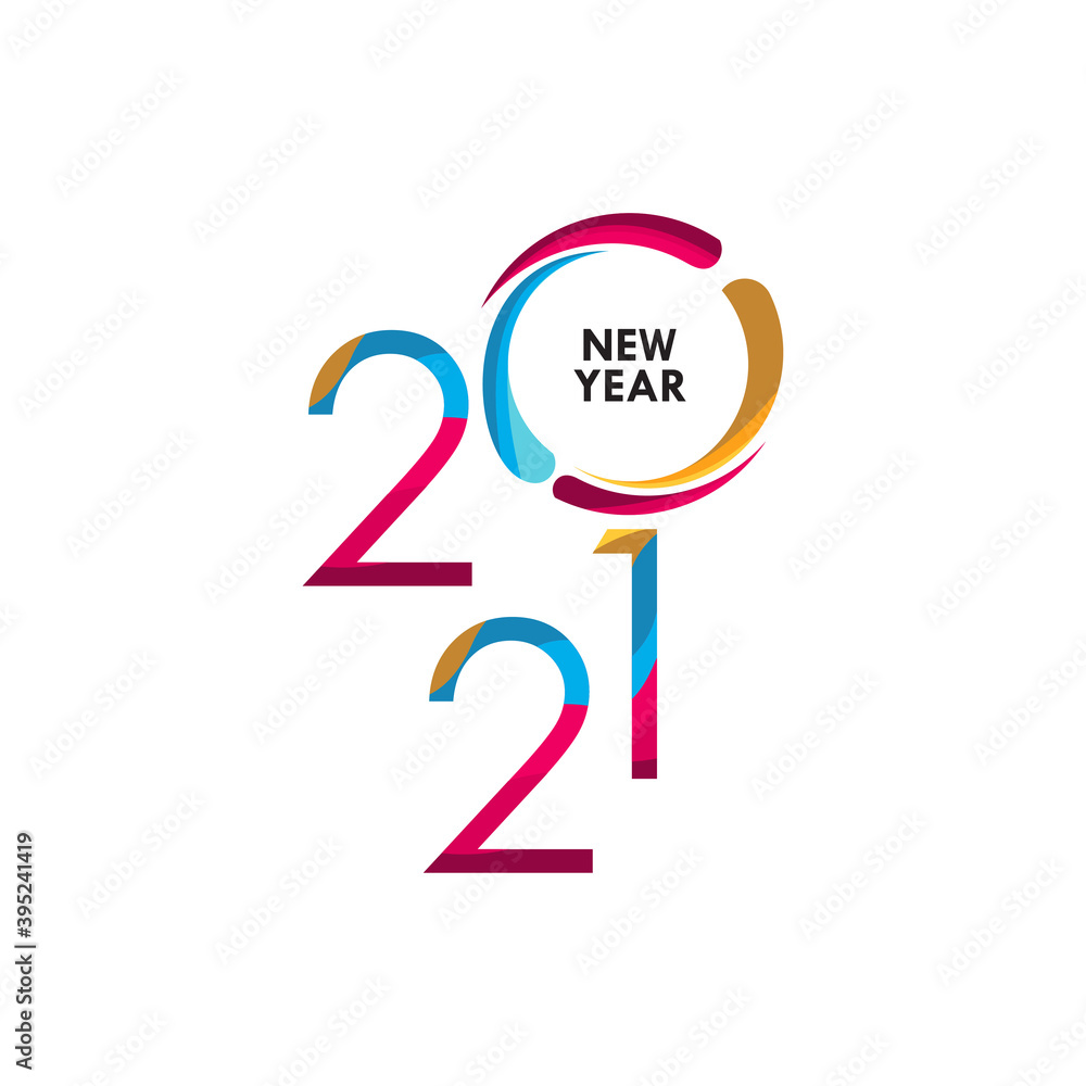 Happy New Years 2021 Celebration Vector Template Design Illustration Happy New Years 2021 Celebration Vector Template Design Illustration