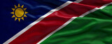 Waving flag of Namibia - Flag of Namibia - 3D flag background