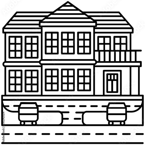 Bungalow Illustration Vector 