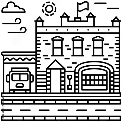 Government Building Vector 