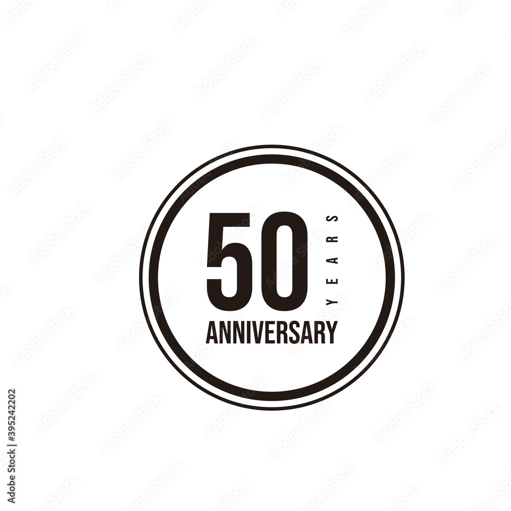 50 Years Anniversary Celebration Vector Template Design Illustration 50 Years Anniversary Celebration Vector Template Design Illustration