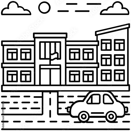 Government Building Vector 