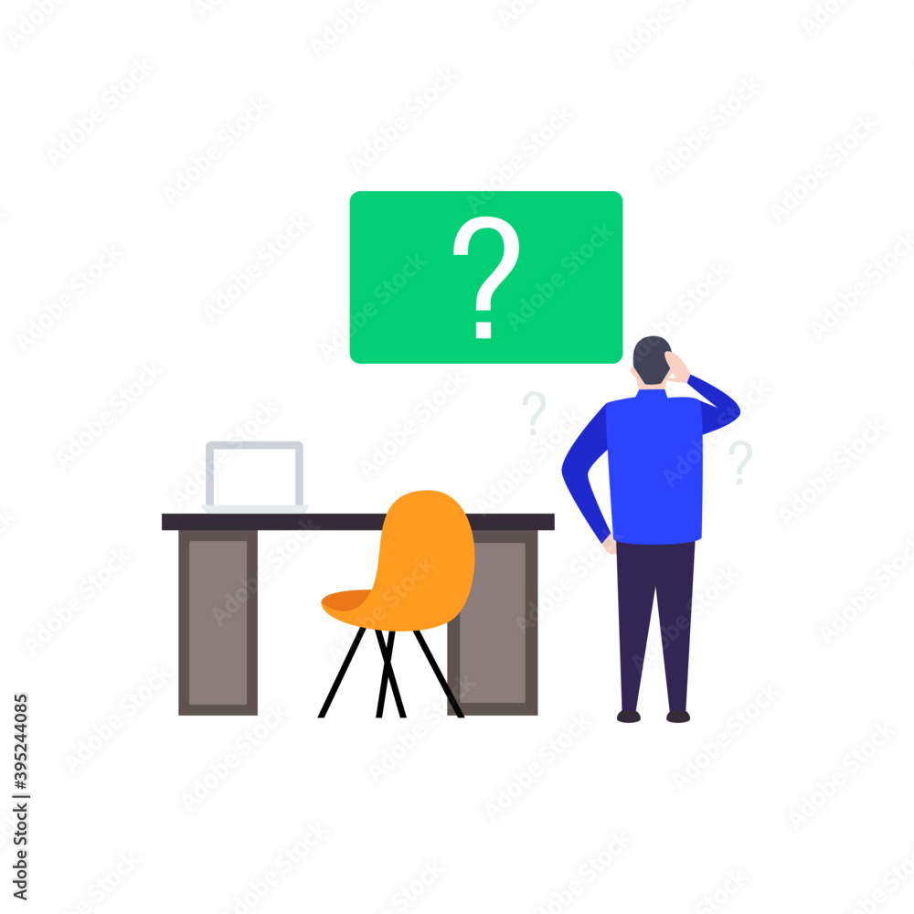 Confused Person Illustration Confused Person Illustration