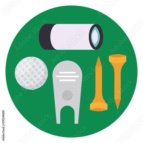Golf Accessories Vector
