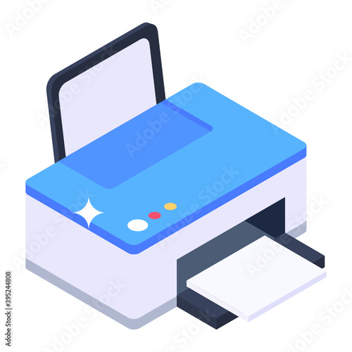 
Modern printer isometric vector design, trendy editable style 
