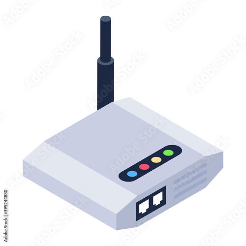 
Internet service, modern icon in isometric icon
