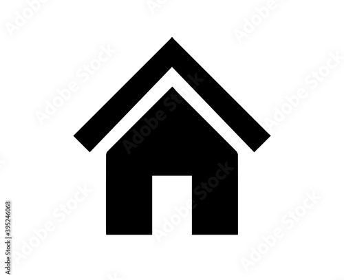 House silhouette on white background