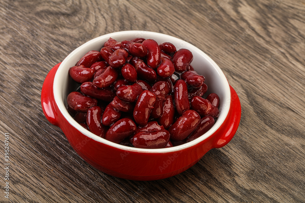 Canned red Kidney in the bowl Canned red Kidney in the bowl