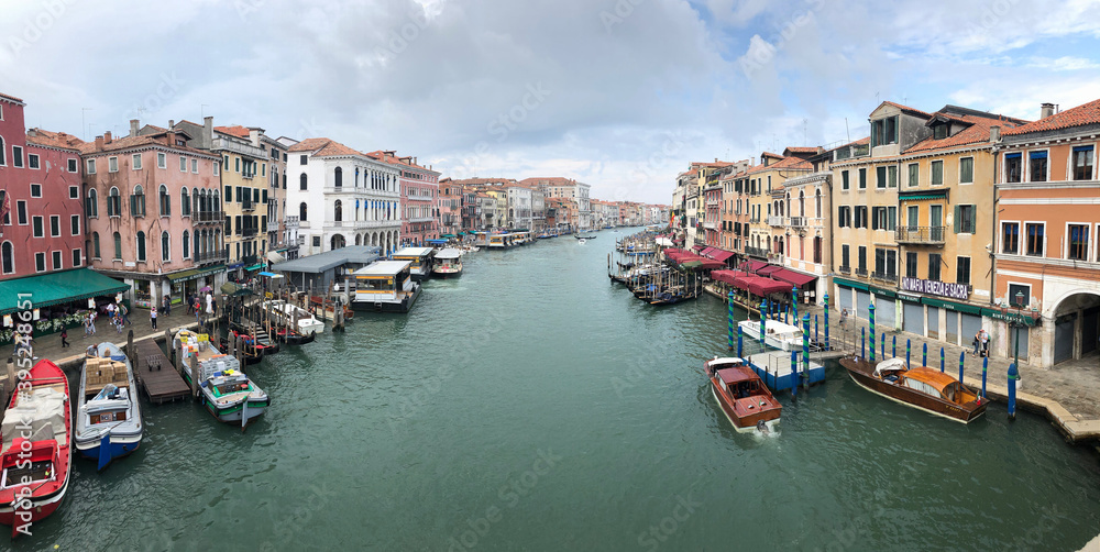 Buildings along the Grand Canal in Venice, Italy