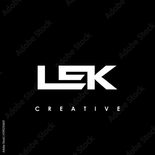 LEK Letter Initial Logo Design Template Vector Illustration