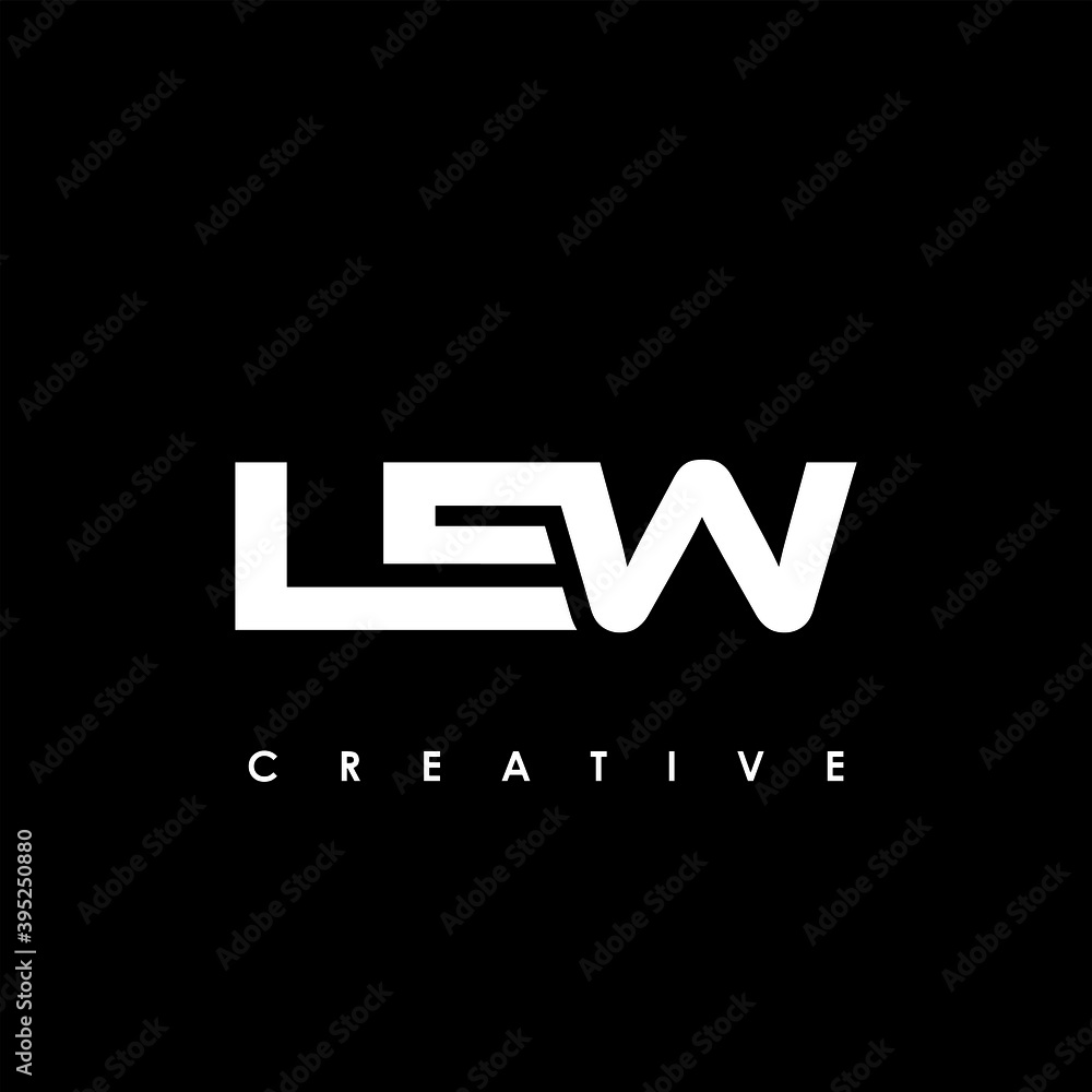 LEW Letter Initial Logo Design Template Vector Illustration LEW Letter Initial Logo Design Template Vector Illustration