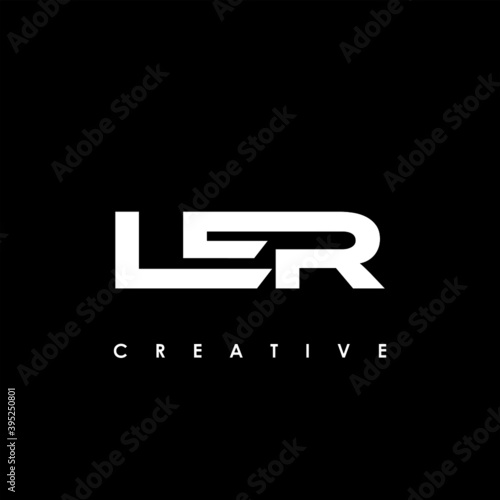 LER Letter Initial Logo Design Template Vector Illustration photo