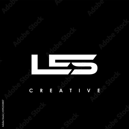 LES Letter Initial Logo Design Template Vector Illustration