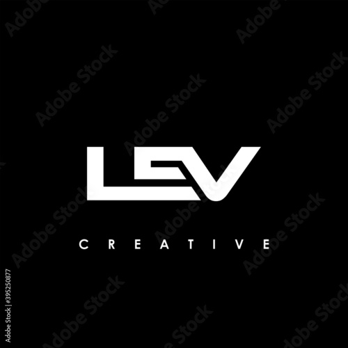 LEV Letter Initial Logo Design Template Vector Illustration