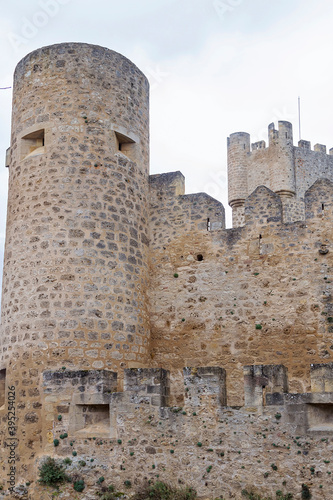 Medieval castle of Frias built on a rock