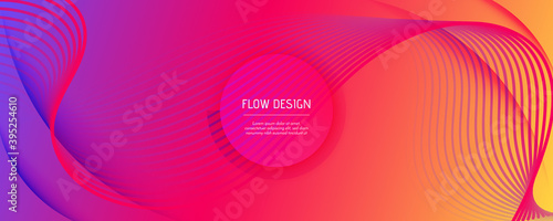 Colorful Fluid Shape. Flow ...
