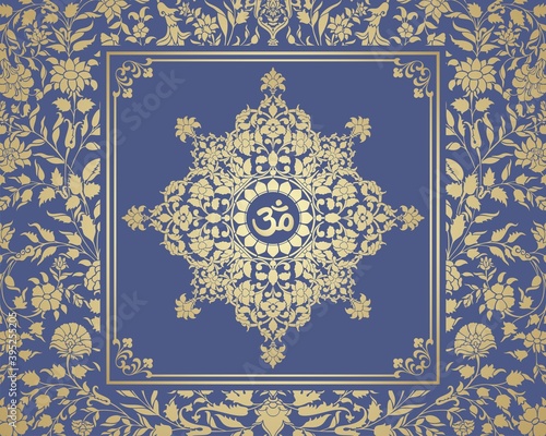 aum syllable , paisley design ,Hinduism , India	