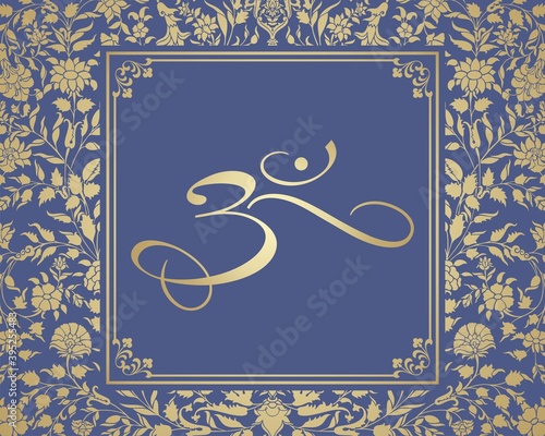 aum syllable , paisley design ,Hinduism , India	