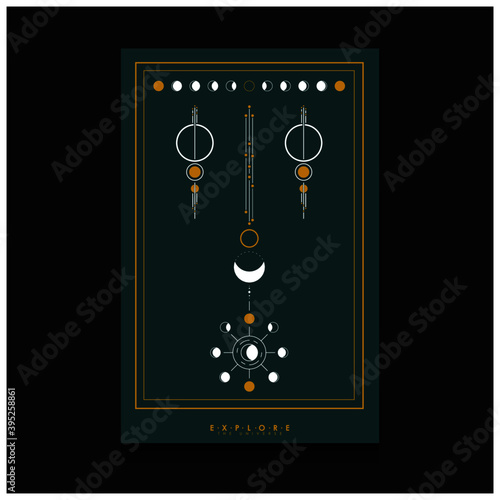 space explore the universe background templates, Fortuna Gold colors