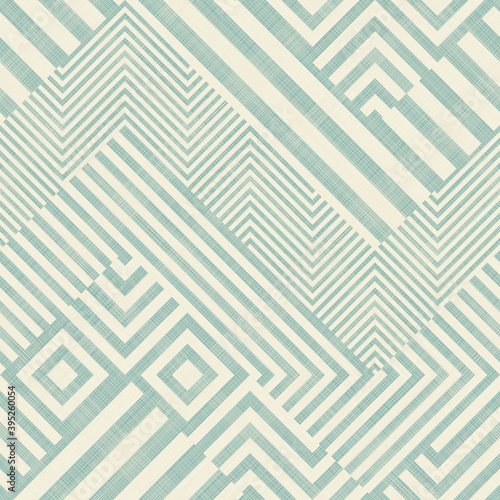 Abstract seamless striped geometric pattern on texture background in retro colors. Creative vector pattern for ceramic tile, wallpaper, linoleum, textile, web page background.