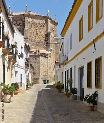 Historic street in Medellin, Extremadura - Spain 