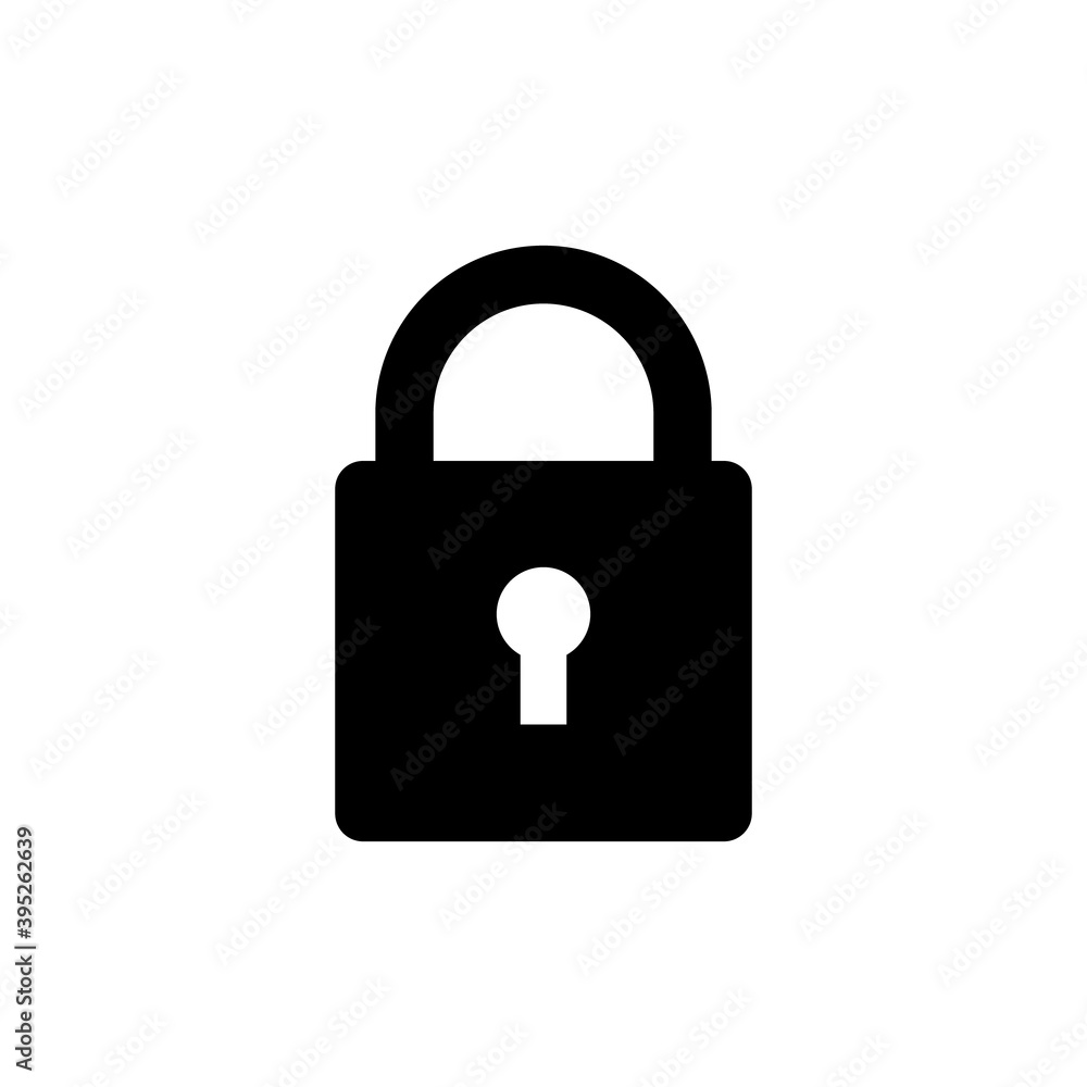 padlock icon isolated. Vector padlock icon isolated. Vector