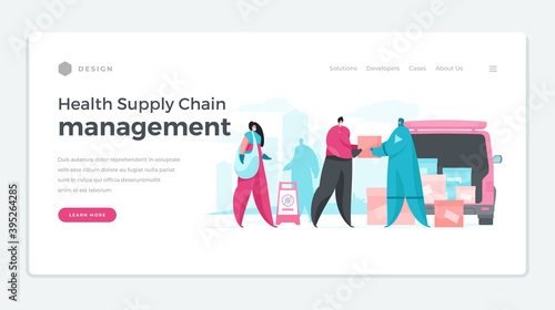 Banner for modern service of chain management maintenance