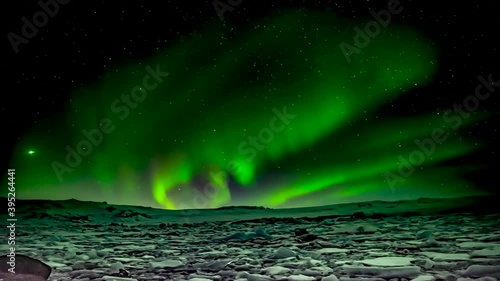 Wallpaper Mural Polarlicht Jökulsarlon Torontodigital.ca