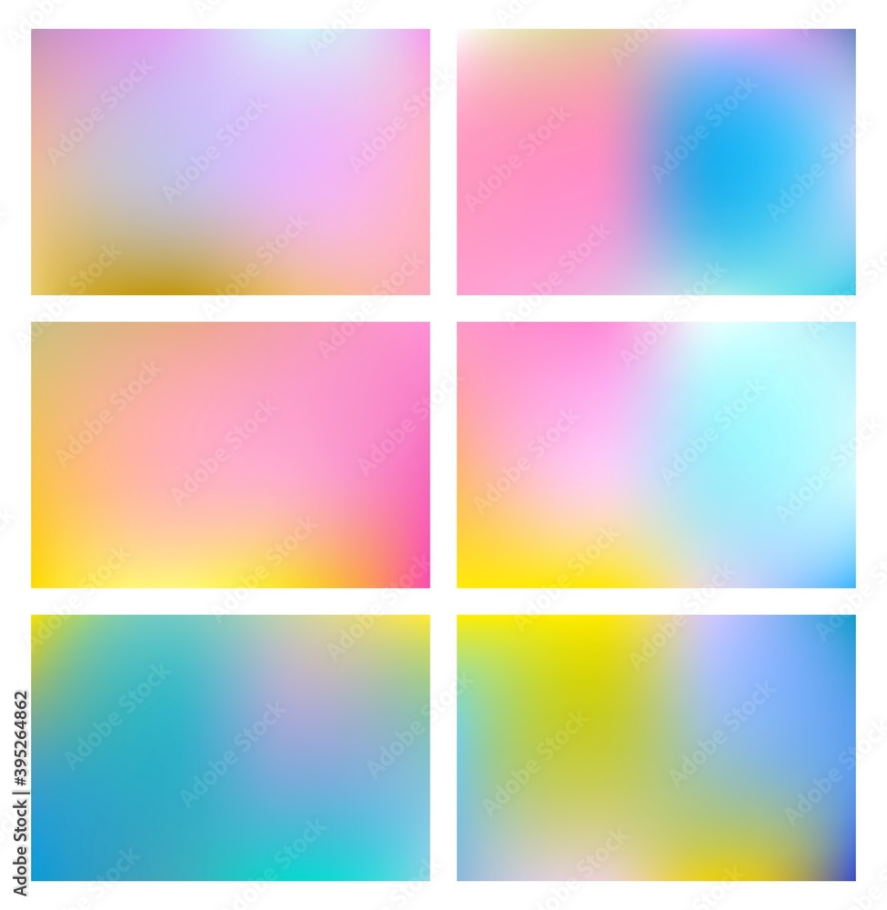 brilliant color gradient mesh blurred background