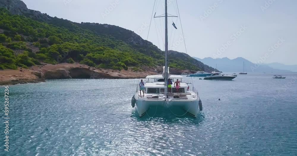 Two nautical vessels tangled anchors Two nautical vessels tangled anchors
