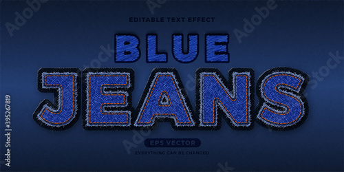 Blue Jeans text effect