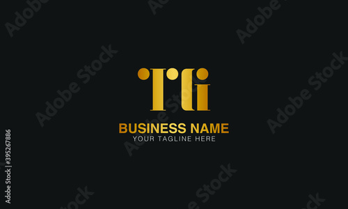 TG T G initial based letter typography logo design vector