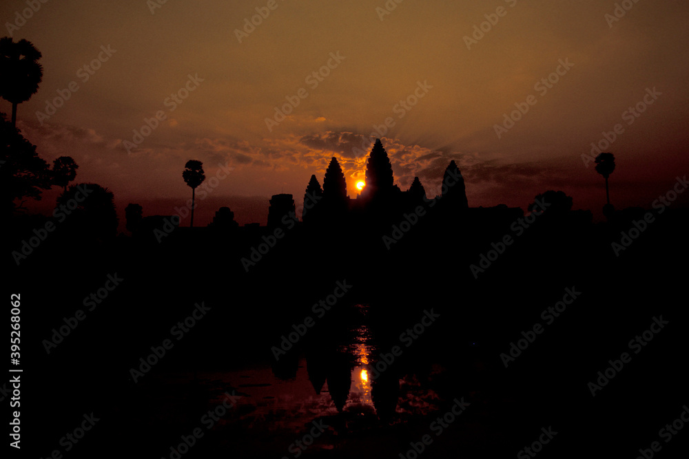 Naklejka premium CAMBODIA SIEM REAP ANGKOR WAT TEMPLE