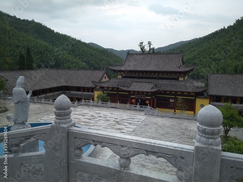 Chinese Buddhist temple, Yichun, China photo